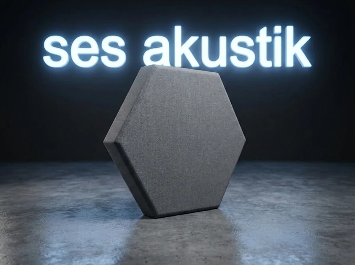 Akustik Kumaş Altıgen Panel — Çap 50