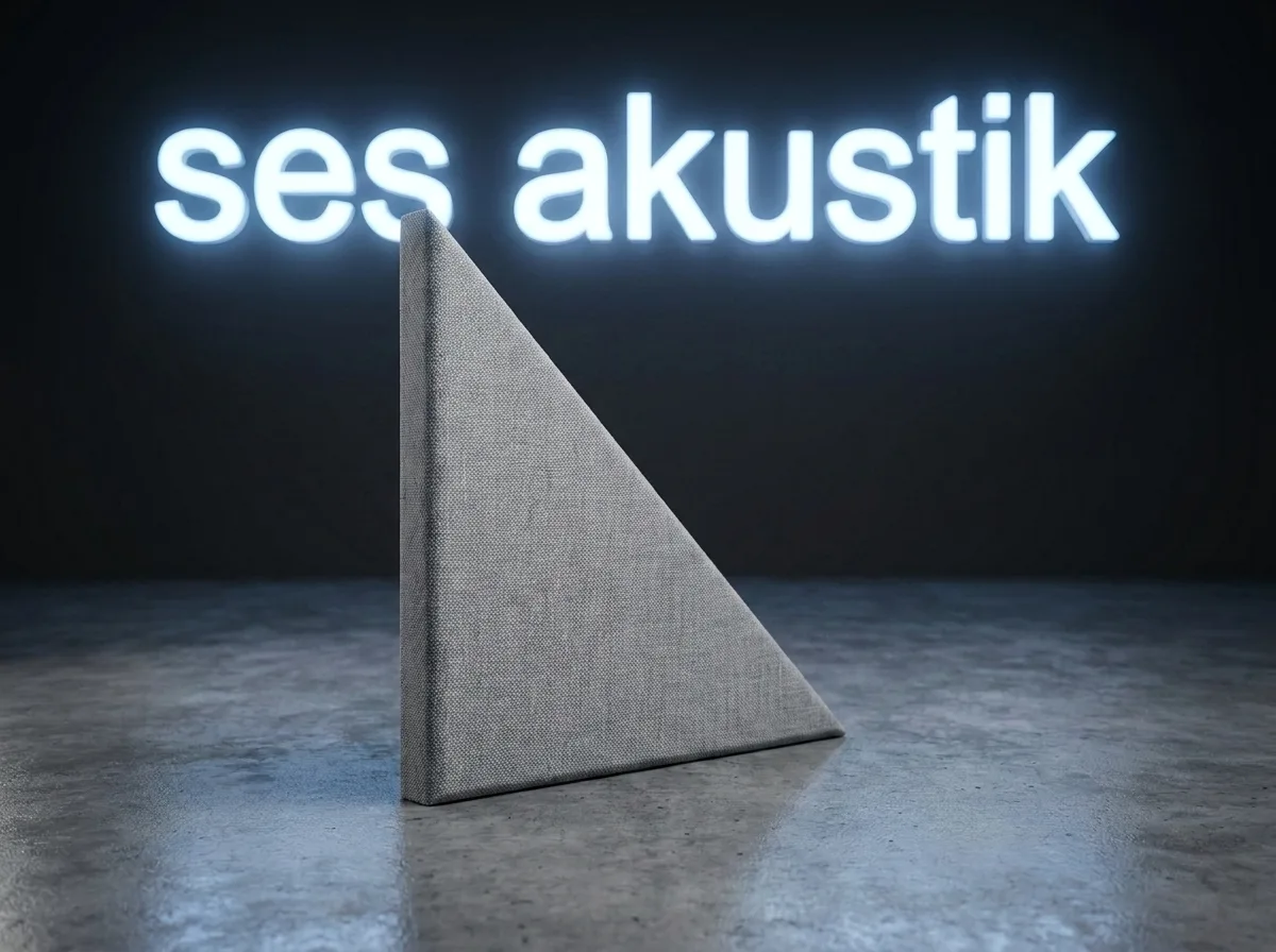 20 mm Akustik Kumaş Üçgen Panel